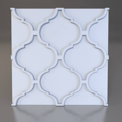 3D панель стеновая Relieffo Scroll 019 из пенополиуретана 600x600x30 мм