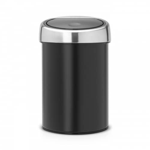 Купить Бак Brabantia Touch Bin New мусорный, черный матовый, 3 л по низкой цене