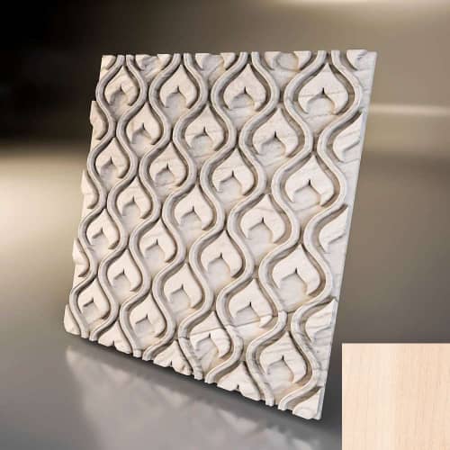 3D панель стеновая Relieffo Flame (Береза) Д034БР 600х600х30 мм