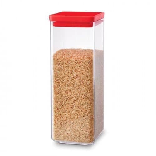 Купить Контейнер Brabantia пластиковый, прямоугольный, красный 2,5 л по низкой цене