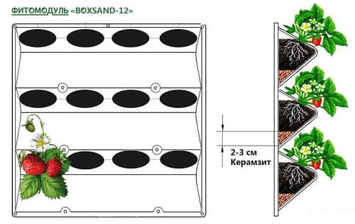 Купить Вертикальный сад BOXSAND с интегрированной системой капельного полива по низкой цене