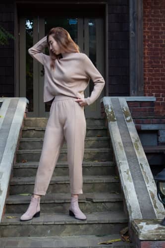 Купить Костюм Lara JS-1952 коричневый по низкой цене