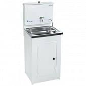 Купить Умывальник Акватекс с электроводонагревателем, с тумбой, мойка из нержавеющей стали белый по низкой цене