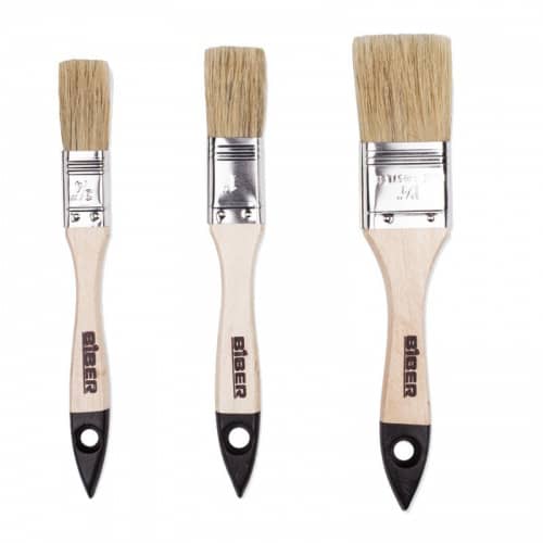 Купить Набор Biber кистей флейцевых, натур. щетина, 3 шт.: 20/25/38 мм по низкой цене