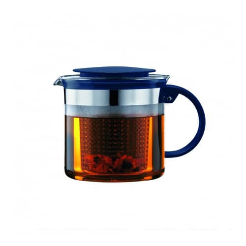 Купить Чайник заварочный с фильтром Bodum Bistro Nouveau , 1.5л, цвет индиго по низкой цене