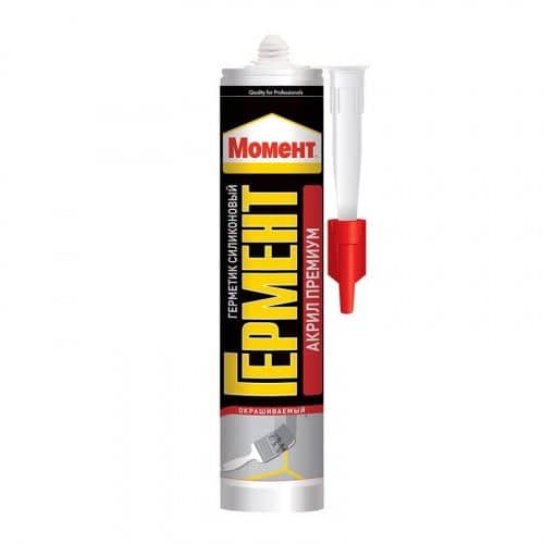 Купить Герметик Henkel ГЕРМЕНТ Момент Премиум акриловый, морозостойкий, белый 420 мл по низкой цене