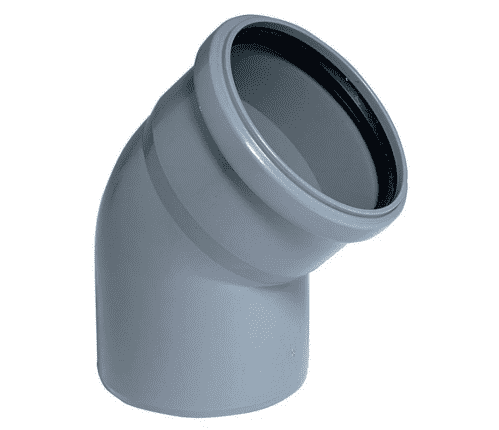 Купить Отвод РосТурПласт канализационный D110 45° по низкой цене