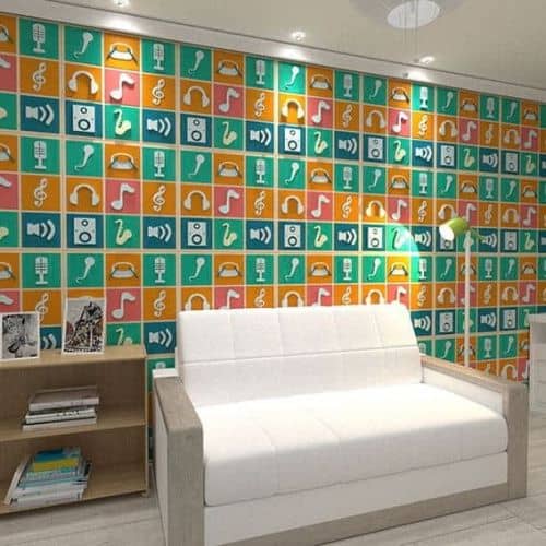 3Д панель стеновая Relieffo Jazz 017 из пенополиуретана 600х600х30 мм