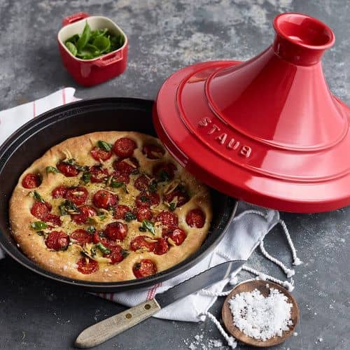 Купить Тажин STAUB, диаметр 28 см, черный/вишневый по низкой цене