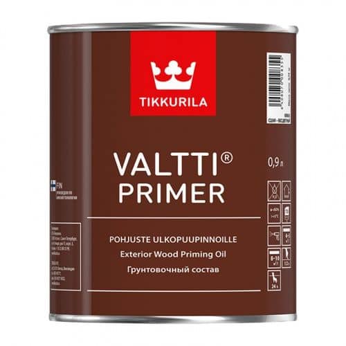 Купить Антисептик Tikkurila Valtti Primer для древесины грунтовочный 0,9 л по низкой цене