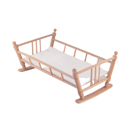 Купить Кроватка-качалка Wooden Games для кукол по низкой цене