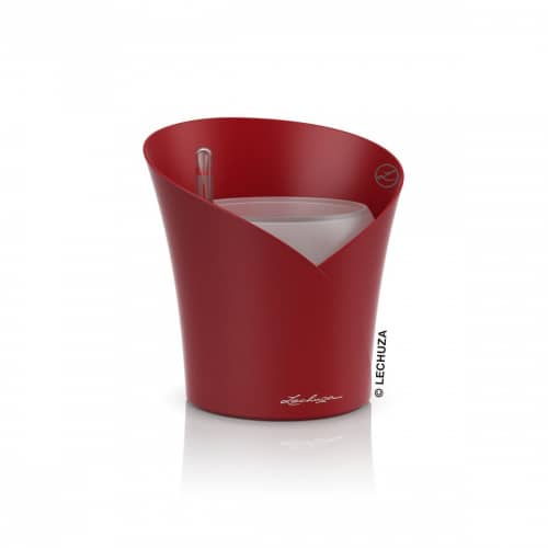 Купить Кашпо Lechuza Orchidea Complete scarlet red matt 18х18x20 см по низкой цене