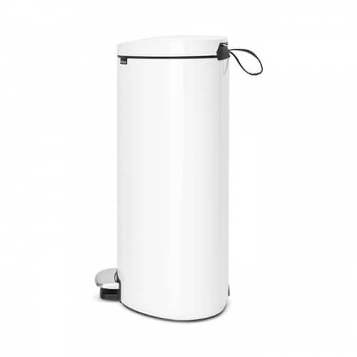 Купить Бак Brabantia FlatBack+ мусорный, белый, 40 л по низкой цене