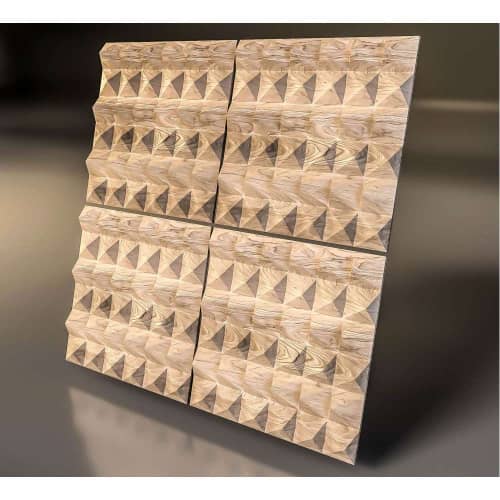 3D панель стеновая Relieffo Barrier (Береза) Д023БР 600х600х30 мм