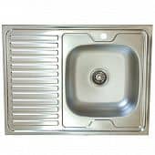 Купить Мойка Кромрус EC-220 кухонная левая стальная выпуск 1,5 дюйма по низкой цене
