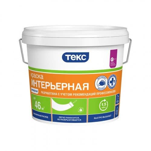 Купить Краска ТЕКС Универсал в/д интерьерная 7 кг (4,4 л) по низкой цене