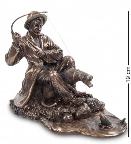 Купить Статуэтка Veronese Рыбак WS-400 по низкой цене