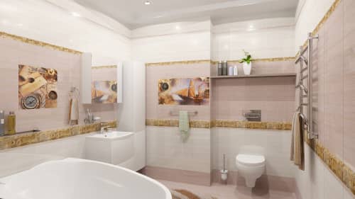 Купить Плитка Ceramica Classic Adventure Этюд настенная коричневый 20х40 см по низкой цене