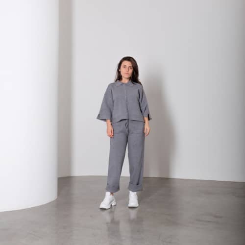 Купить Костюм Lara FF06223ABSU серый по низкой цене