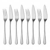 Купить Набор Robert Welch Iona Bright столовых приборов для рыбы на 4 персоны, 8 предметов по низкой цене