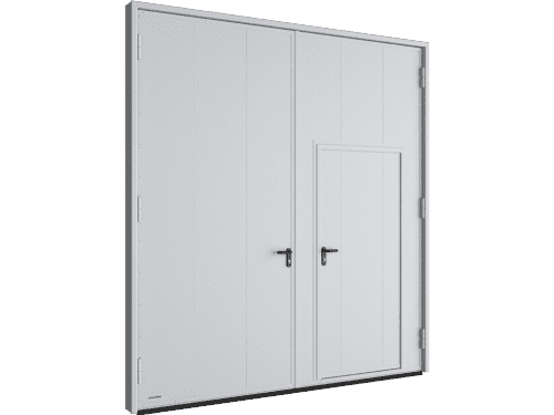 Купить Распашные гаражные ворота DoorHan из панелей с заполнением минеральной ватой серии VRGMV01 по низкой цене