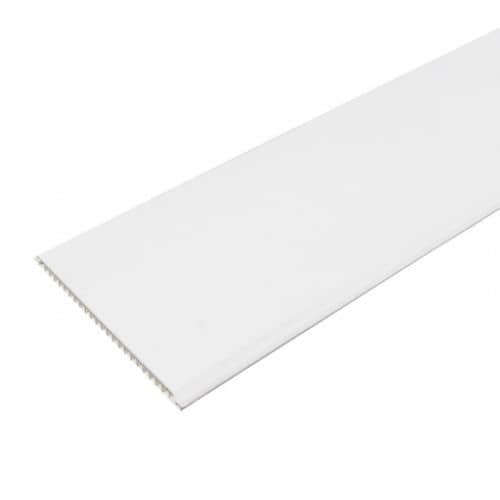 Панель ПВХ для стен, белая, лак, 250x8x2700 мм