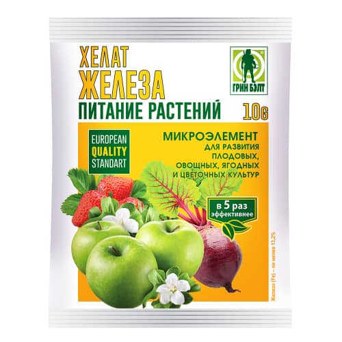 Купить Микроудобрение Хелат железа Грин Бэлт 10 г по низкой цене