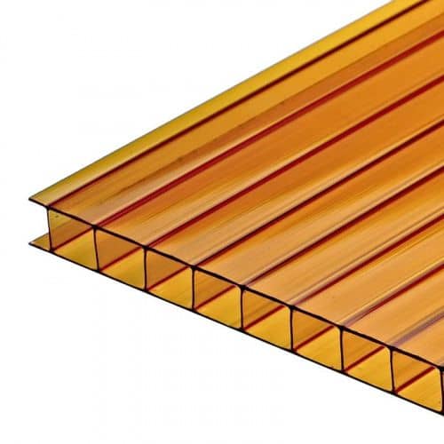 Купить Поликарбонат сотовый, бронза, 2100x6х6000 мм по низкой цене