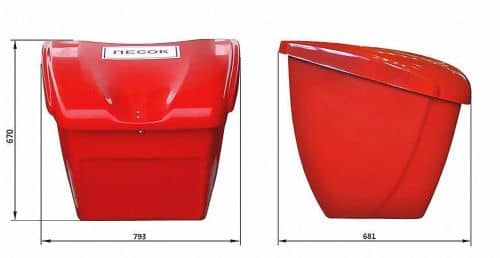 Купить Контейнер BOXSAND для песка, двухсекционный, 250 л по низкой цене