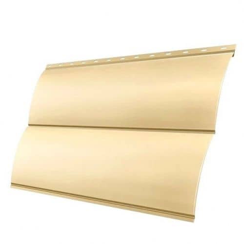 Купить Сайдинг Grand Line Блок-хаус Pe Ral 1015, металлический, 0,5 мм для наружной отделки дома по низкой цене