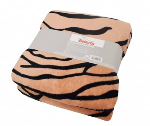 Купить Плед Belezza Tiger микрофибра 140х200 см по низкой цене