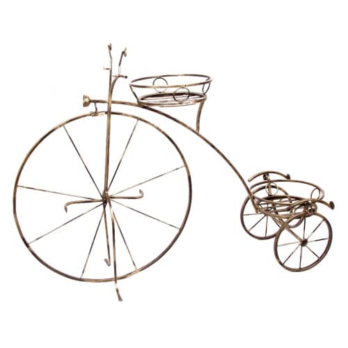 Купить Подставка для цветов Велосипед 2 горшка металлическая 83х104 см по низкой цене