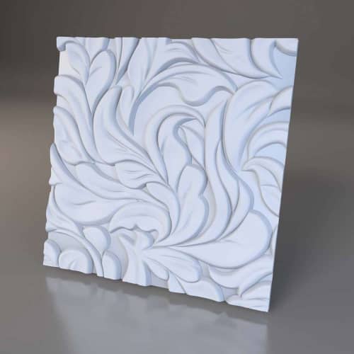 3D панель стеновая Relieffo Calmness 042 из пенополиуретана 595x595x30 мм