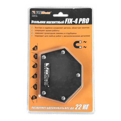 Купить Угольник для сварки магнитный FIX-4 Pro FoxWeld по низкой цене