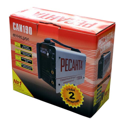 Купить Сварочный аппарат инверторный Ресанта САИ-190, 190 А по низкой цене