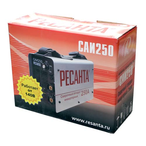 Купить Сварочный аппарат инверторный Ресанта САИ-250, 250 А по низкой цене