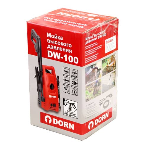 Купить Мойка высокого давления DORN DW-100, 1200 Вт 100 бар по низкой цене