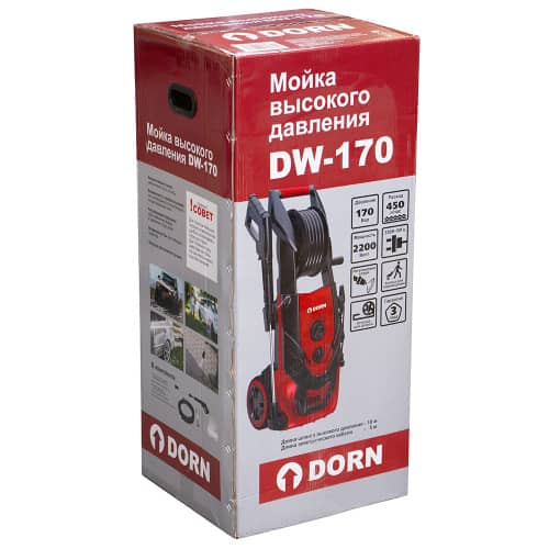 Купить Мойка высокого давления DORN DW-170, 2200 Вт 170 бар по низкой цене