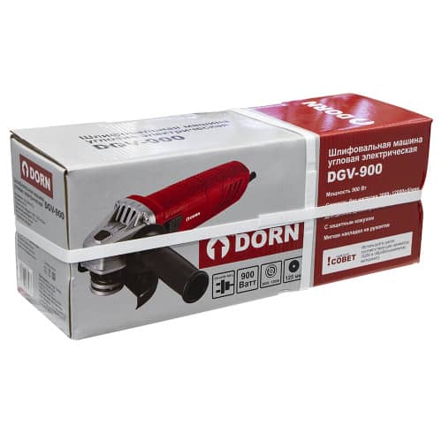 Купить Угловая шлифмашина DORN DGV-900, 900 Вт 125 мм по низкой цене