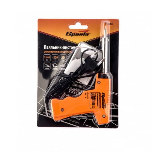 Купить Паяльник-пистолет Sparta 25-80 Вт с регулировкой мощности по низкой цене