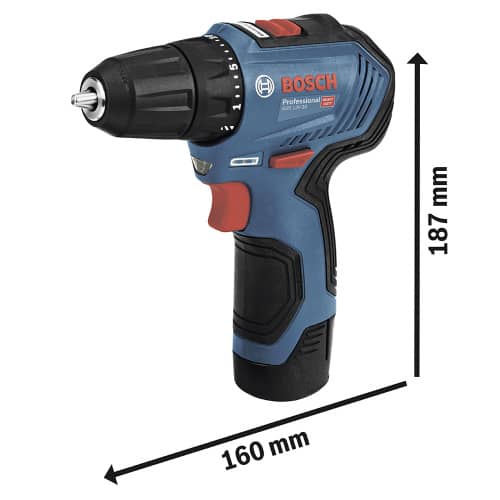 Купить Шуруповерт бесщеточный BOSCH Professional GSR 12V-30 2х2,0 Ач Li-Ion 12 В по низкой цене