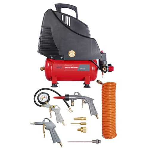 Купить Компрессор безмасляный Fubag Service Master Kit 1,1 кВт + набор из 6 предметов по низкой цене