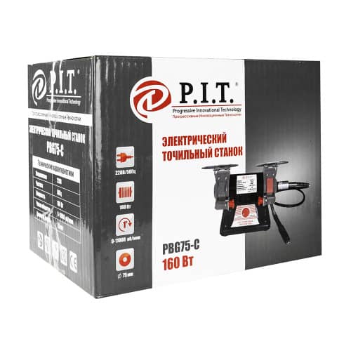 Купить Станок точильно-шлифовальный P.I.T. PBG75-C 160 Вт 75 мм по низкой цене
