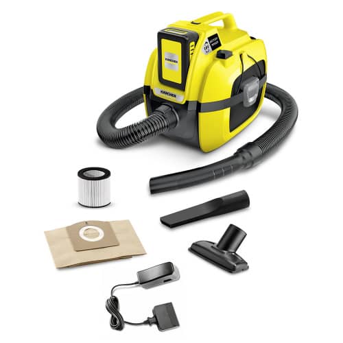 Купить Пылесос Karcher аккумуляторный WD1 Compact Battery Set 18 В 1х2,5 Ач Li-Ion 7 л по низкой цене