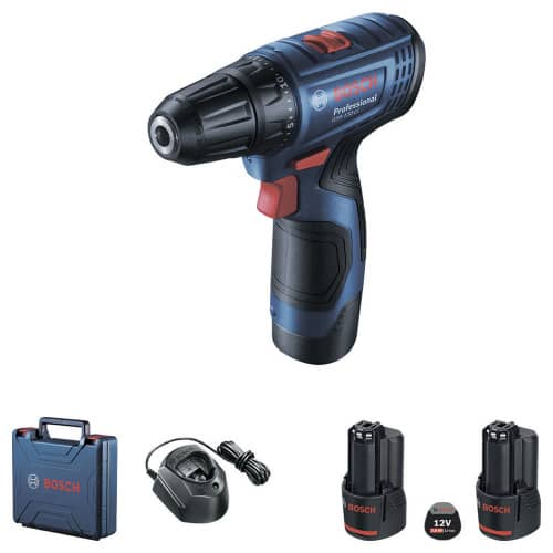 Купить Шуруповерт аккумуляторный BOSCH Professional GSR 120-Li 2x2,0 Ач Li-Ion 12 В по низкой цене