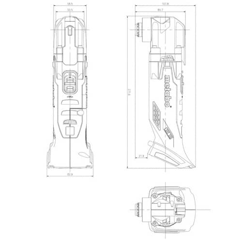 Купить Реноватор аккумуляторный Metabo MT 18 LTX Compact 18 В, без аккумулятора по низкой цене