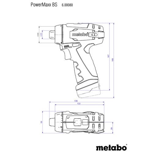 Купить Шуруповерт аккумуляторный Metabo PowerMax BS 2х2,0 Ач Li-Ion 10,8 В по низкой цене