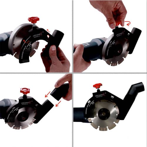 Купить Кожух для пылеудаления Mechanic AirDuster на УШМ 115-125 мм по низкой цене