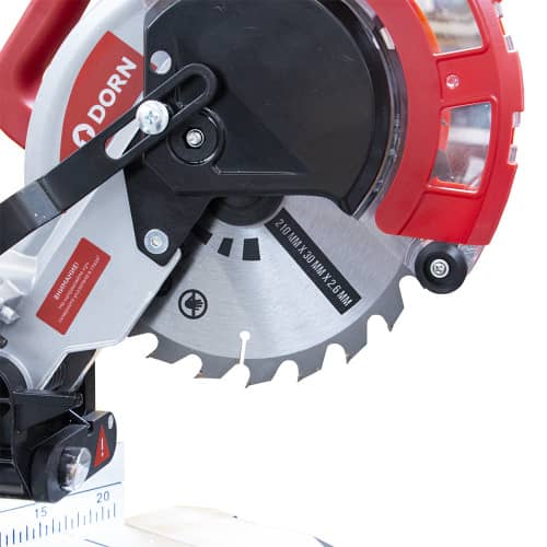 Купить Торцовочная пила с протягом DORN DMS210, 1700 Вт диск 210 мм по низкой цене