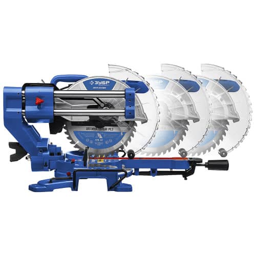 Купить Торцовочная пила с протягом ЗУБР Профессионал ППТ-216-П 1800 Вт диск 216 мм по низкой цене